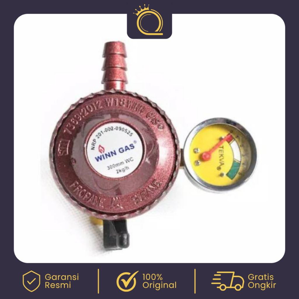 Winn Gas Regulator Gas Meter W-18 M Regulator LPG SNI