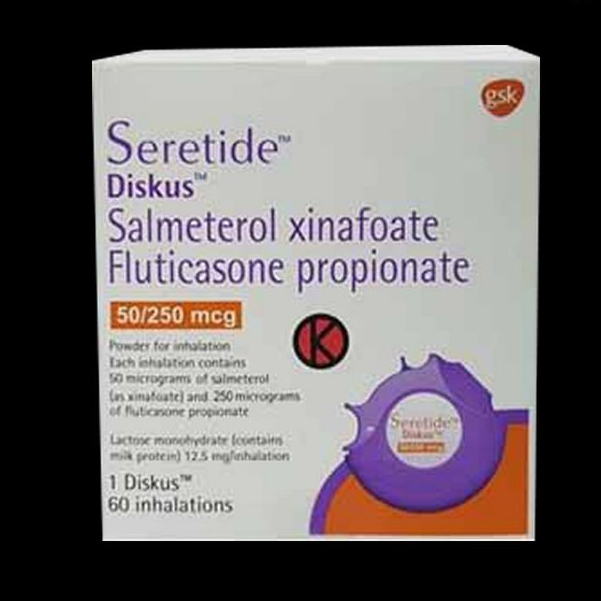SERETIDE DISKUS 50/250 INHALER 1 DISKUS @ 60 DOSIS