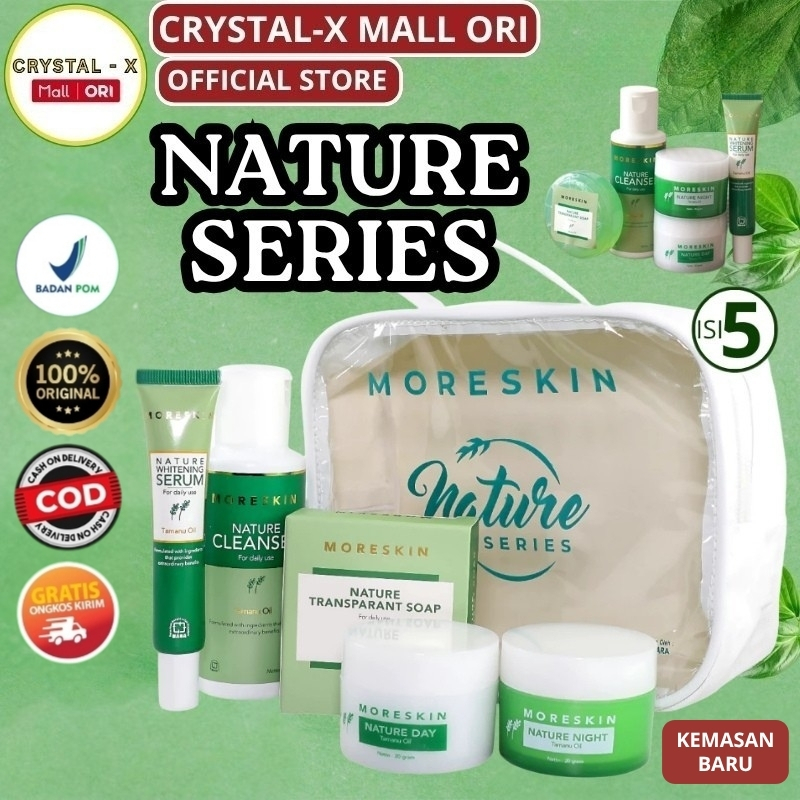 Moreskin Nature Series Skincare NASA Paket Lengkap | Cream Wajah Pencerah & Penghilang Flek