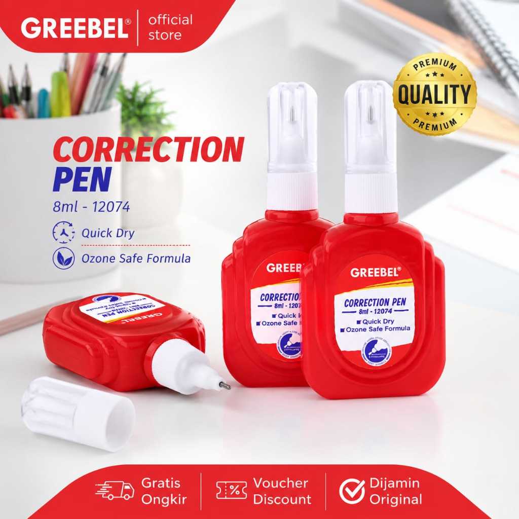Tip Ex Cair Correction Pen Greebel