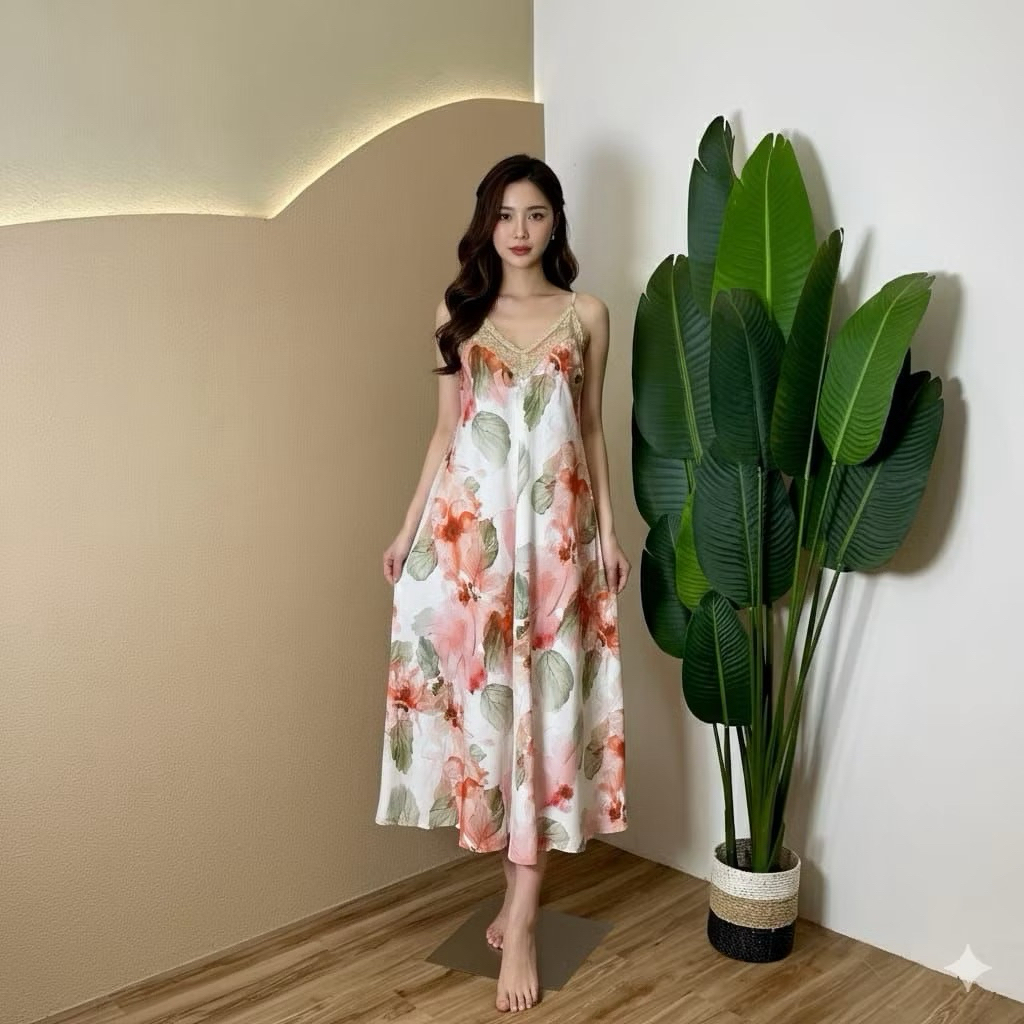 ANGELINA DRESS RAYON PREMIUM JUMBO RENDAmona homedress polos/midi homedress/homeydress/daster rayon
