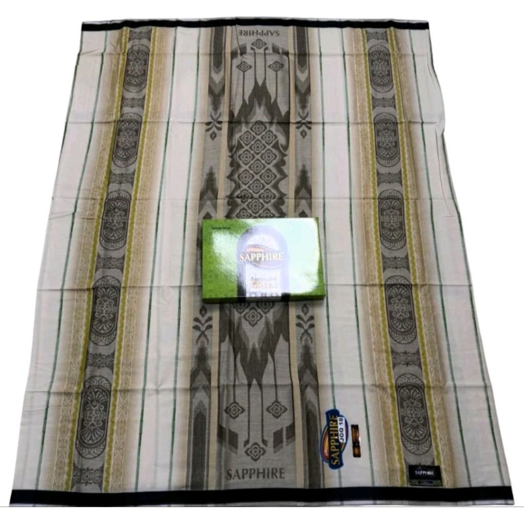 SARUNG SAPPHIRE JAGUARD JGQ GREEN MOTIFBARU