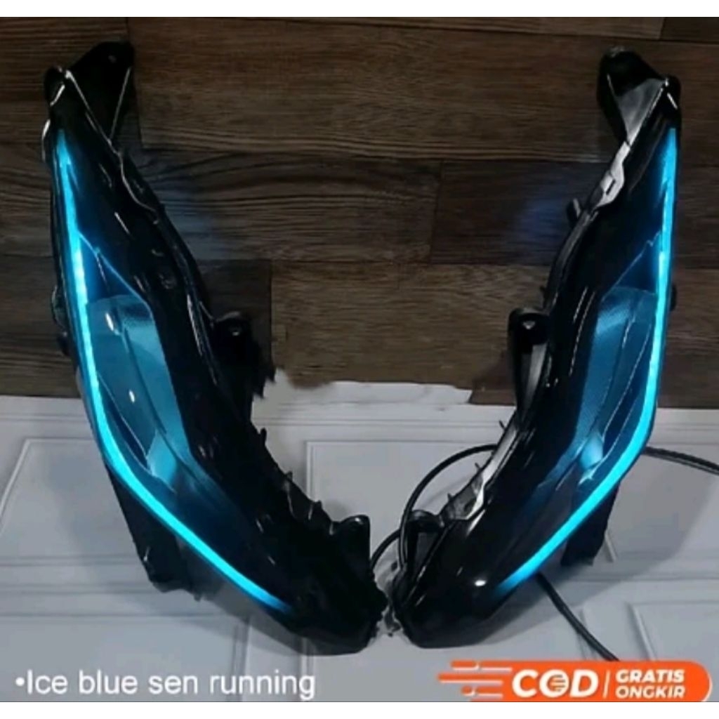 sein lampu depan beat street beat esp ECO 2016-2019 fullset alis running 2 mode DLR