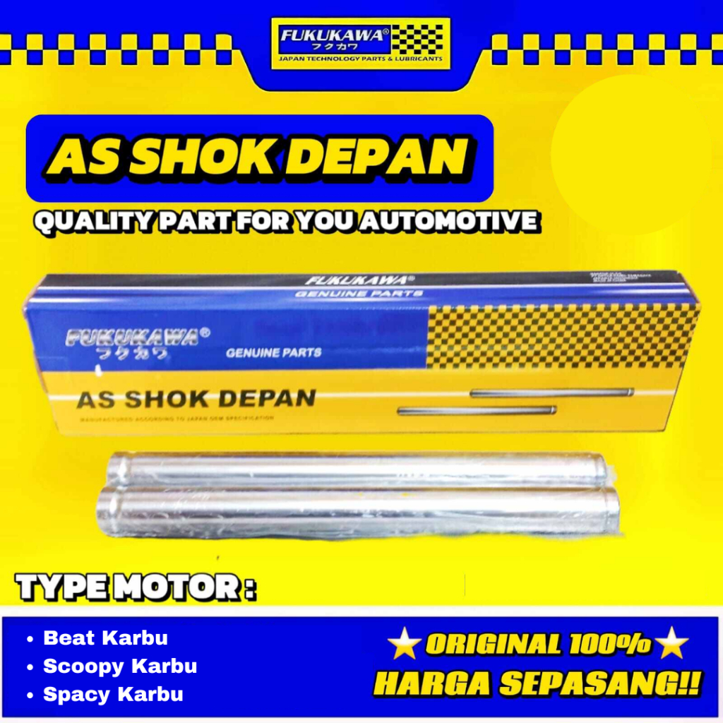 As shock Depan Beat Scoopy Spacy Karbu Vario 110 Techno Pipa As Shockbreaker Depan satu set FUKUKAWA