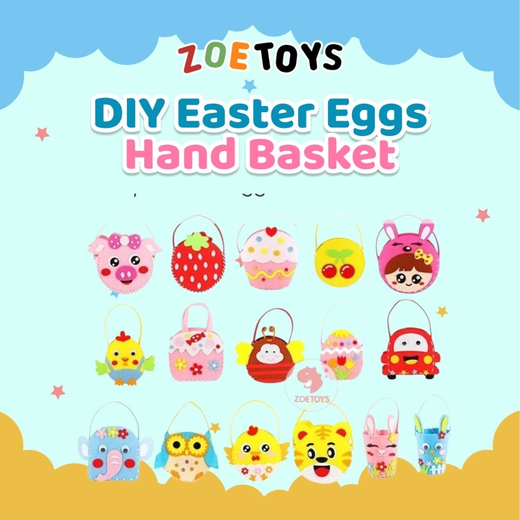 Zoetoys DIY Easter Eggs Hand Basket | Craft Tas Paskah Halloween | Cari Bingkisan Hampers