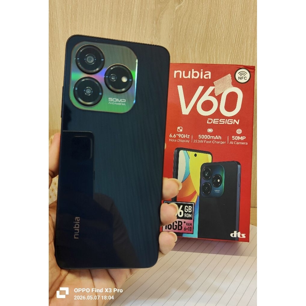 HP NUBIA V60 nfc 6/256gb second mulus full set