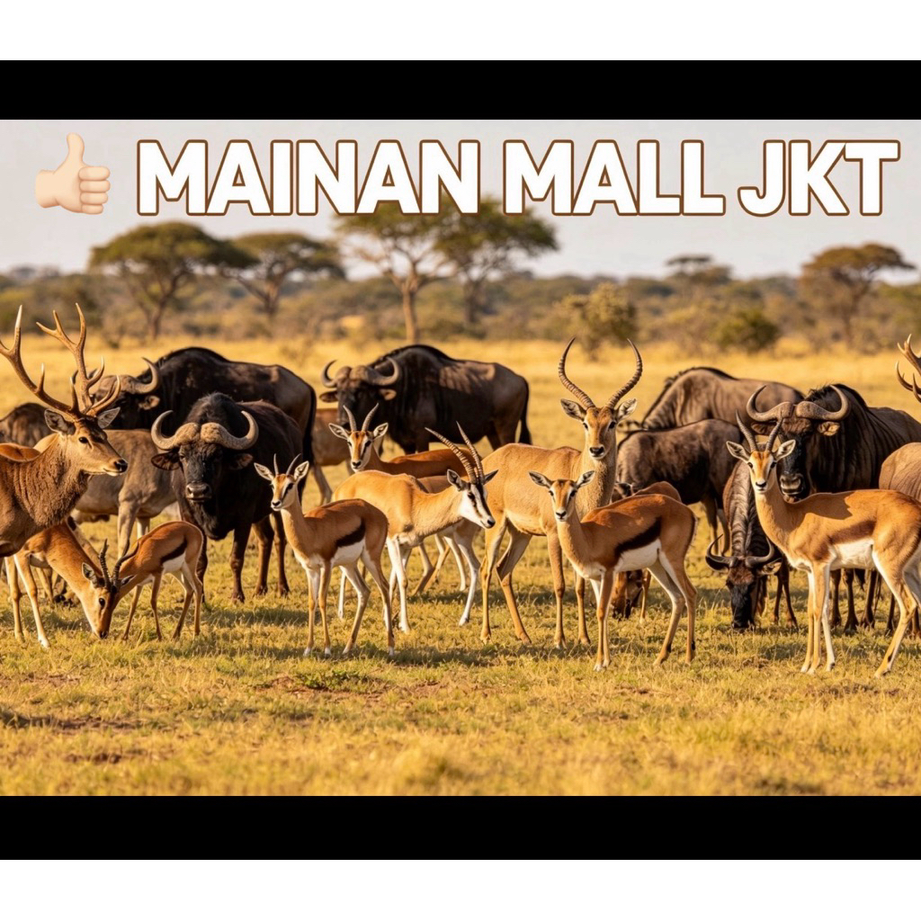 Miniatur hewan antelop rusa banteng kambing rusa kijang moose rusa africa kambing kerbau rusa kutub 