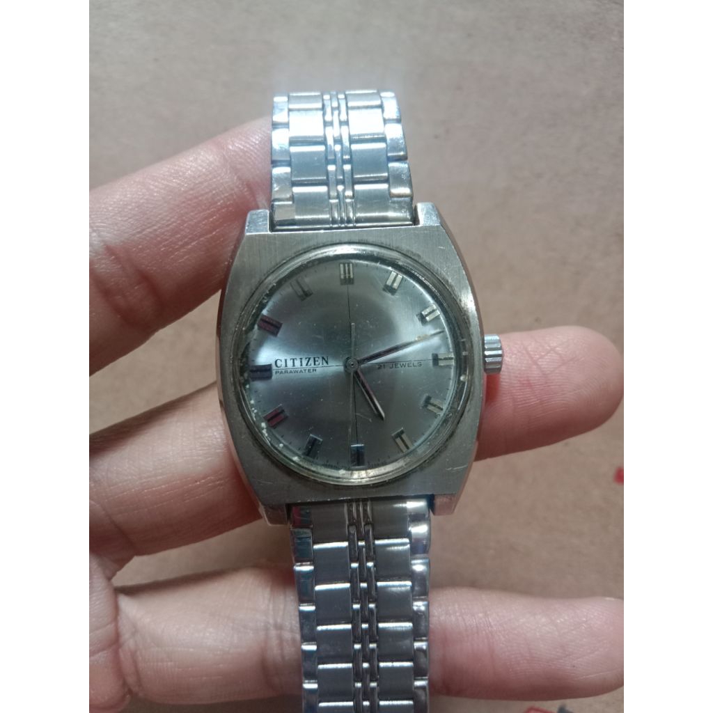 Jam tangan pria jadul classic vintage citizen parameter kondisi hidup tp sebentar saja gak lama mati