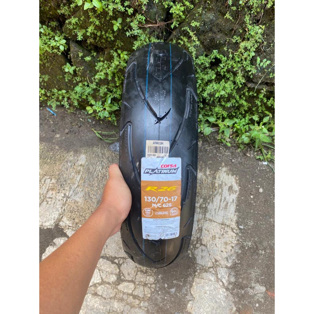 Ban Luar Corsa R26 Ukur 130/70 Ring 17 Tubeless -Ban Motor sport /Supermoto/Dan motor Ring 17