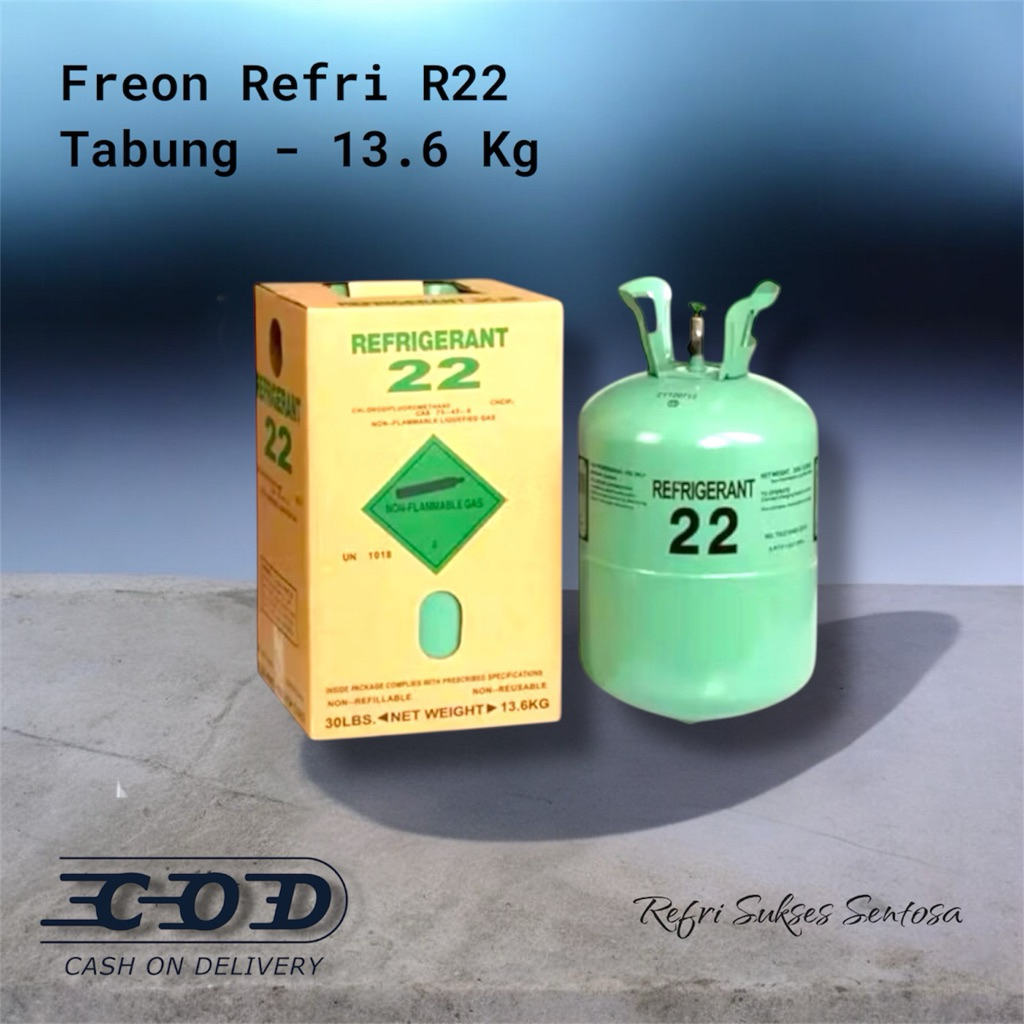 Freon Refri R22 Tabung // Freon Tabung // Refri R22 - 13.6 Kg