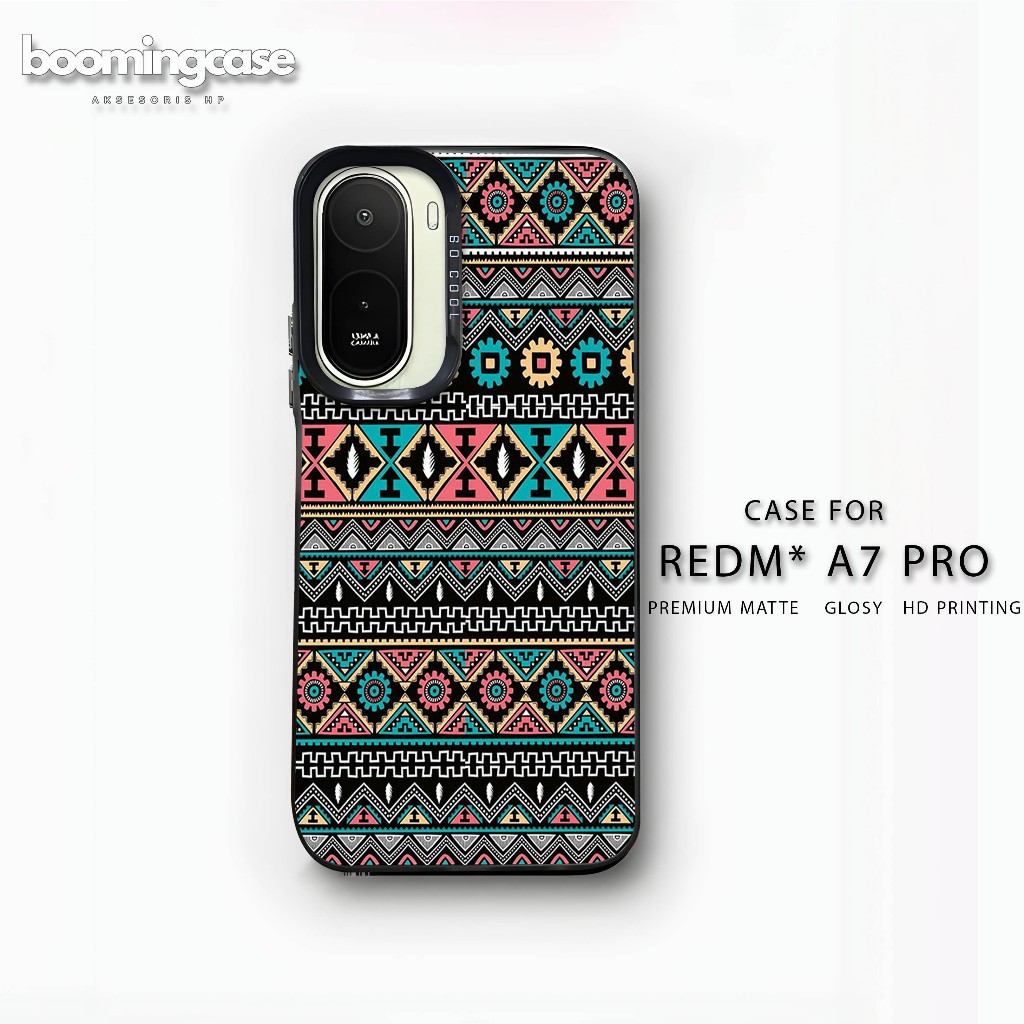 Case For Redmi A7 Pro Casing For Redmia Premium Matte Softcase Hybrid IMD Plate Hologram - Motif BAT