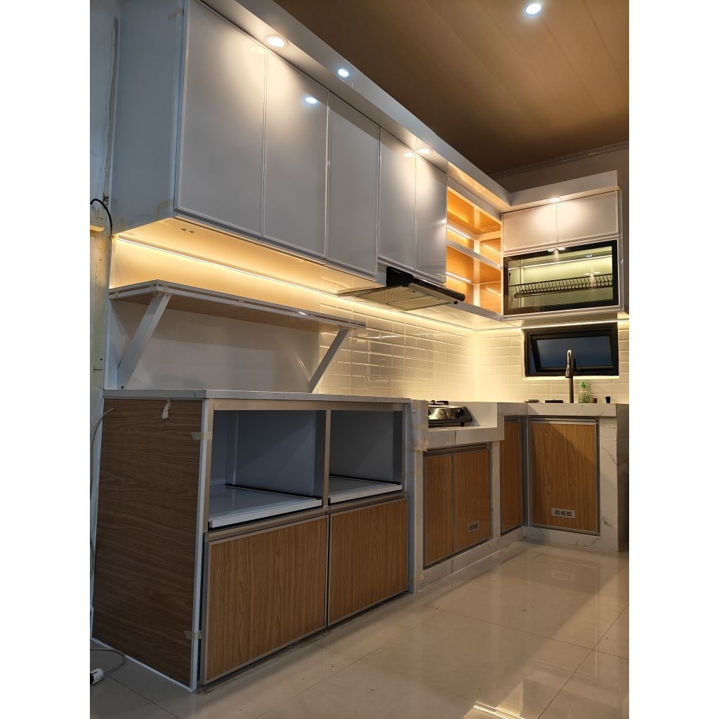 kitchen set aluminium custom