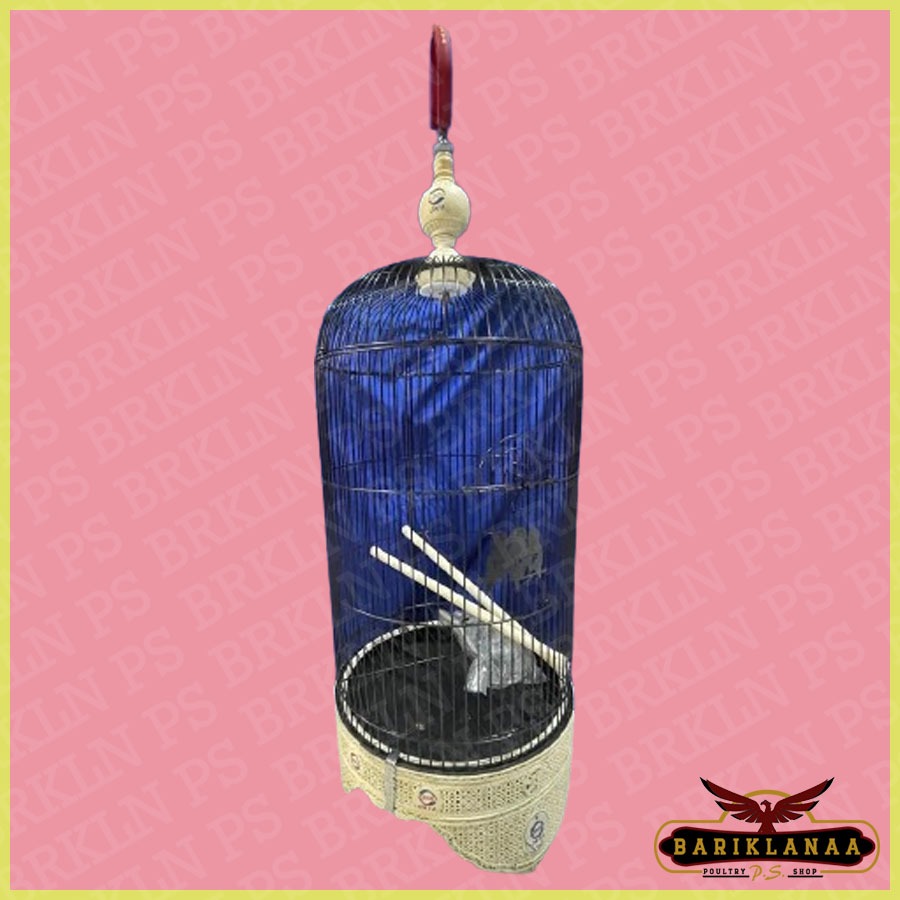 Kandang lovebird Ebod Jaya Klasik putih Pvc