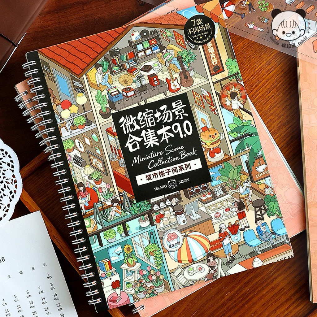 Rosale - Telado 9.0 Miniature Scene Collection Sticker Book