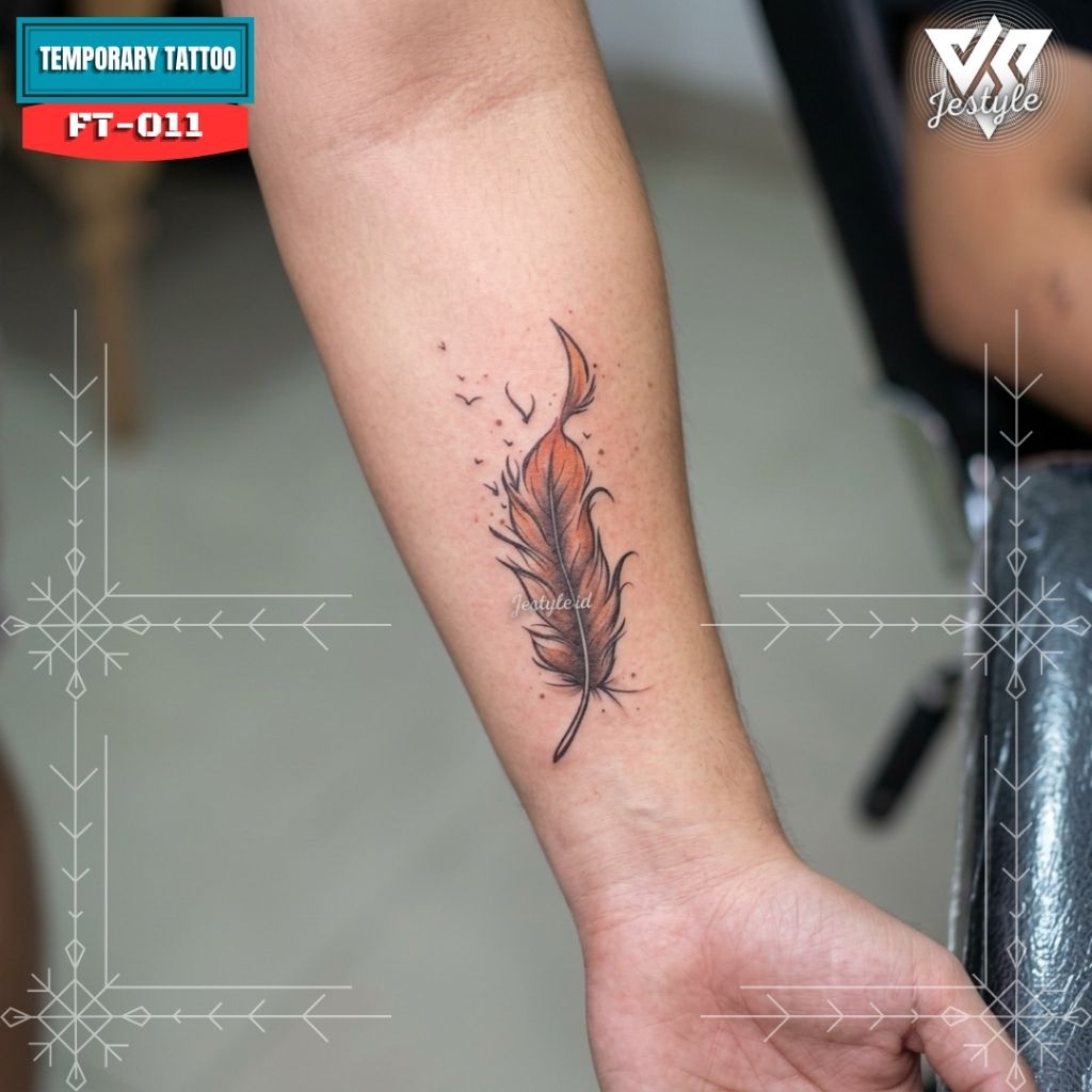 [FT-011] Tato Temporer Temporary Tattoo Bulu