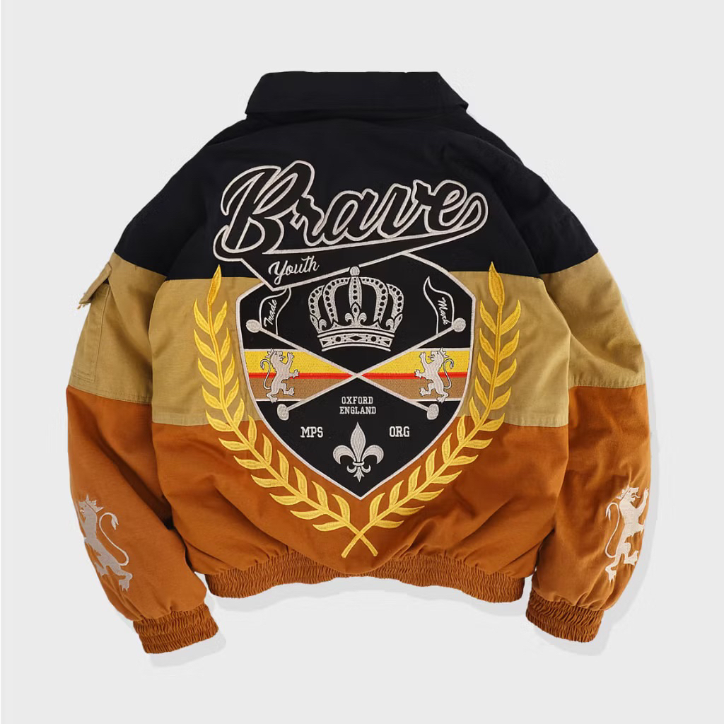 RETRO BOMBER JACKET MEMPHIS - OXFORD I ROUGHBEAR [limited edition]