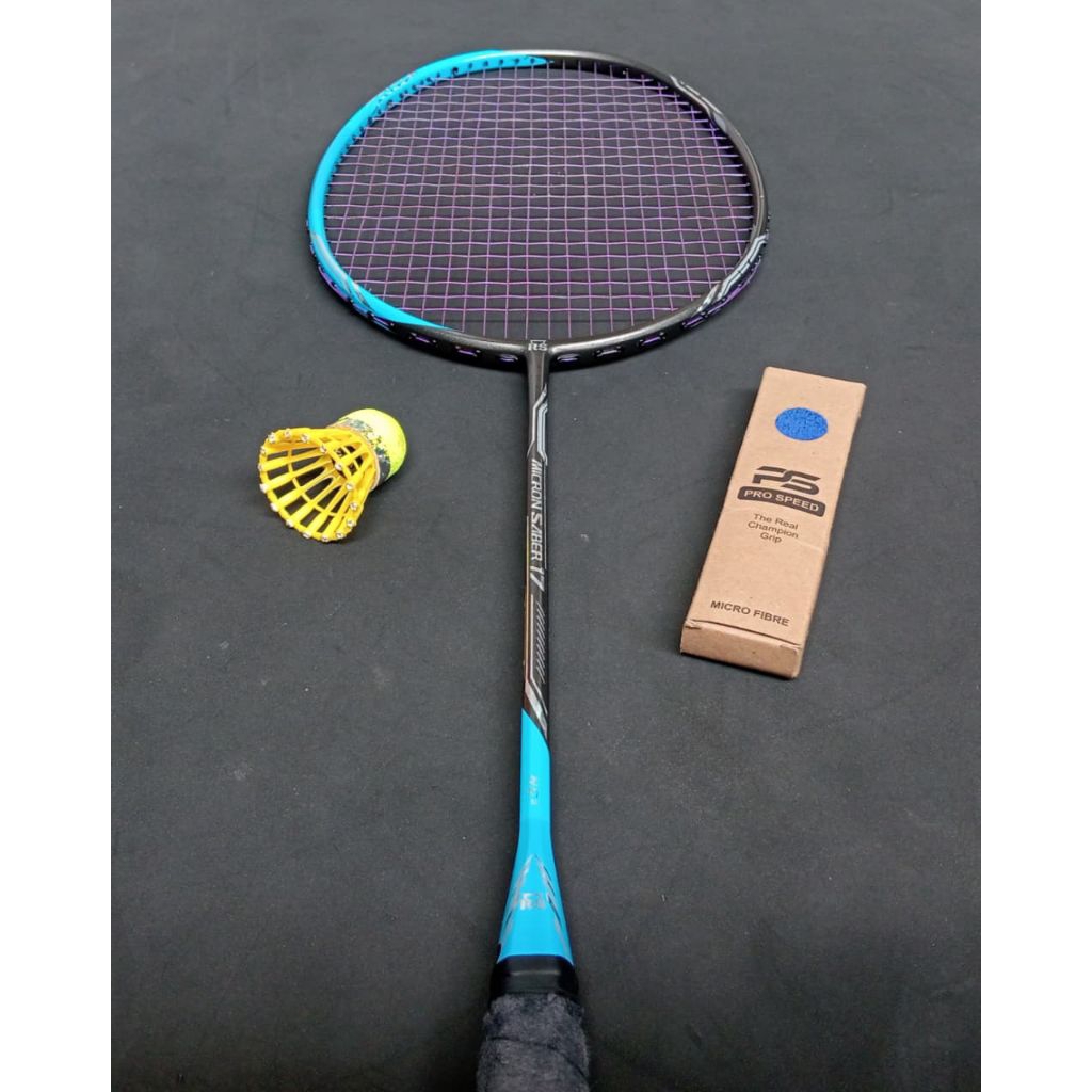 Raket badminton bekas second original rs micron saber 17 NG II