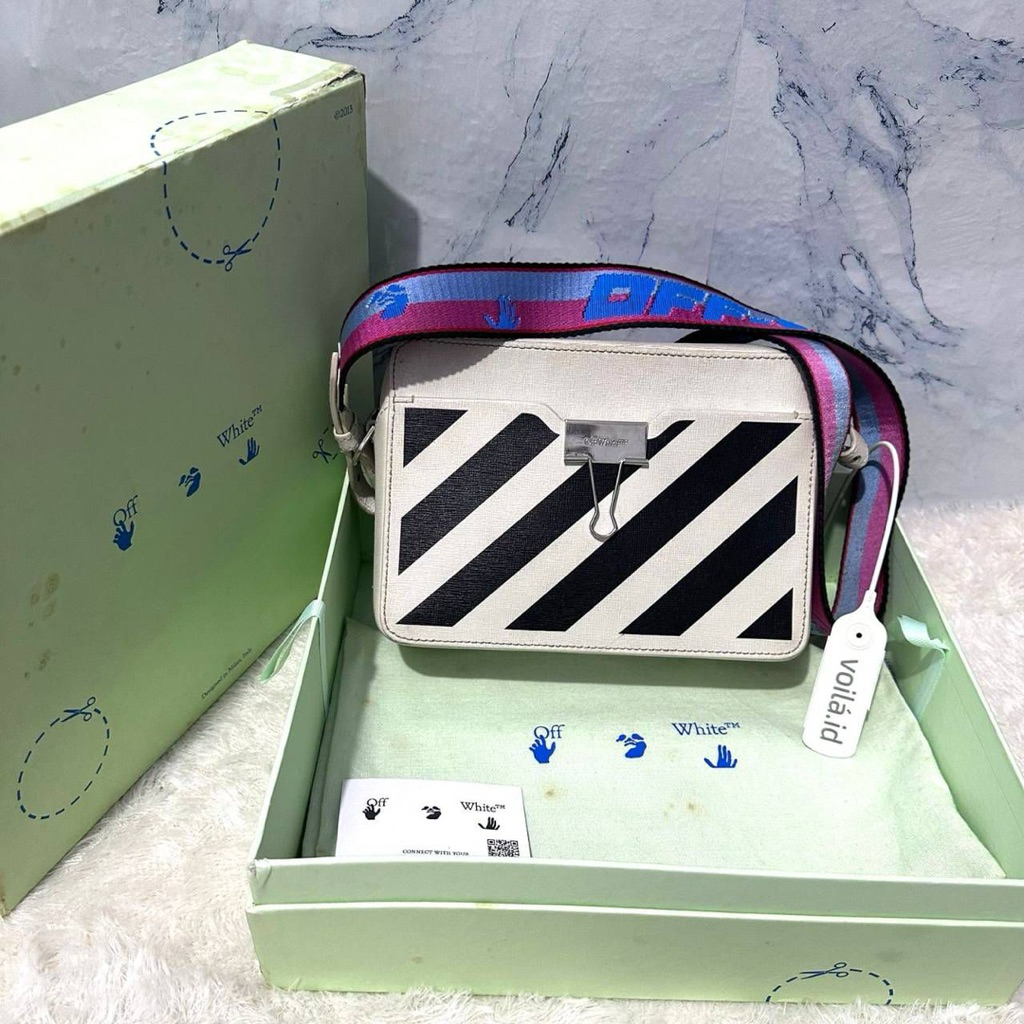 Off White Camera Bag White