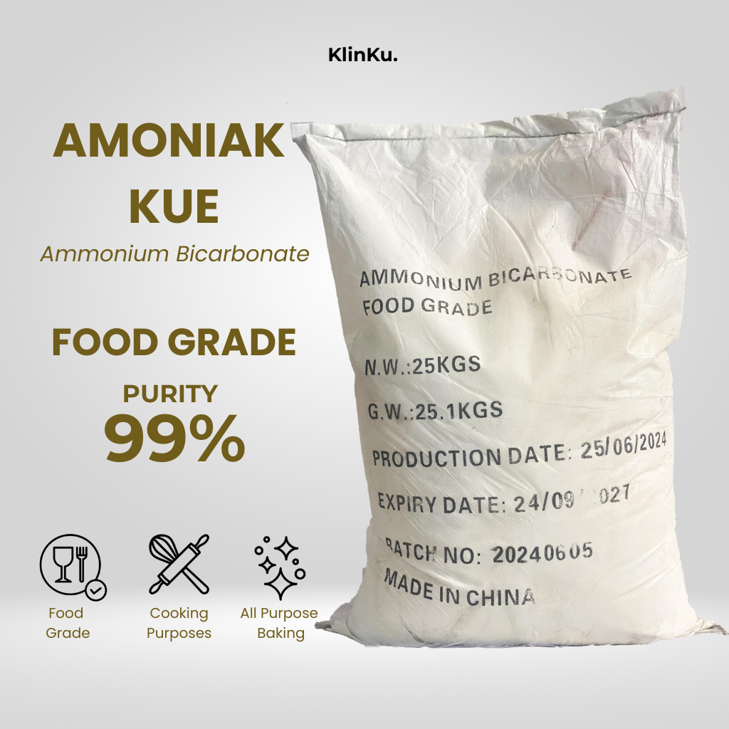 Amoniak Kue - Pengembang Kue Roti Gorengan Food Grade 25 Kg