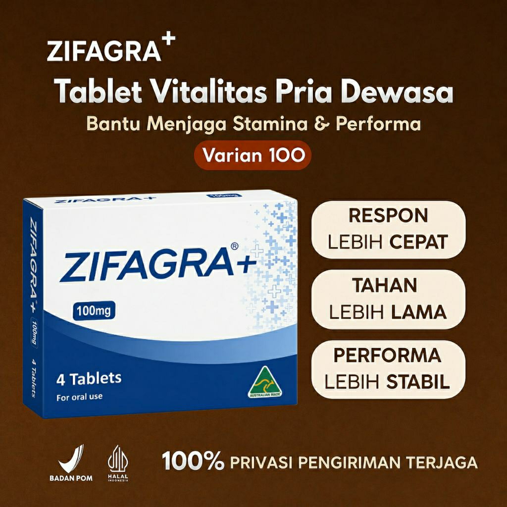 Obat Penambah Hormon Testosteron / Testorone Booster, Vitamin Testosteron Pria - Zifagra plus yang D
