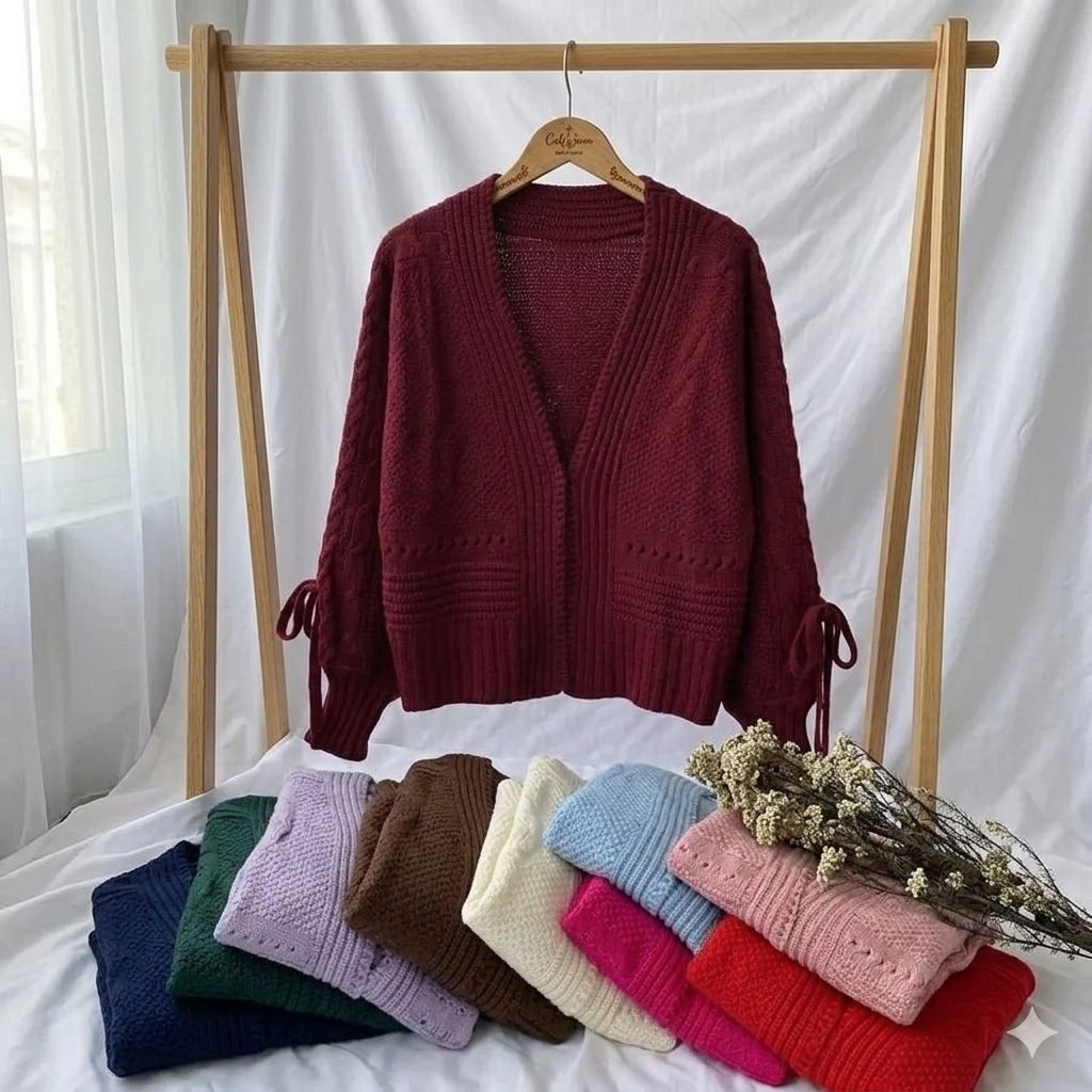 BALERO NAMIE CARDIGAN RAJUT KNITWEAR BATWING KOREAN STYLE