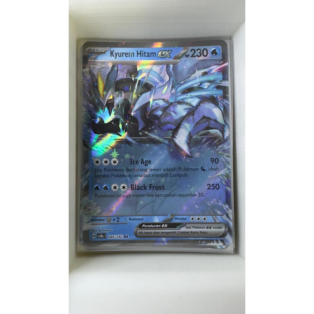 Pokemon Indonesia Kyurem Hitam Ex 046/182 RR sv8s Kilat Rasi