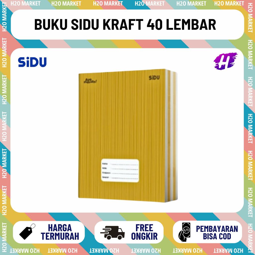 [H2O] Buku Tulis SIDU KRAFT 40 Lembar (1 PC)