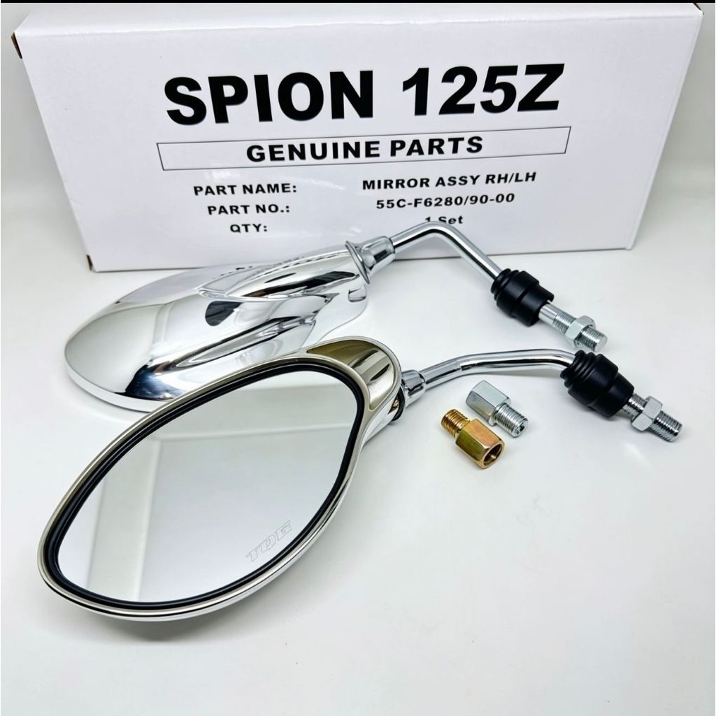 Spion 125z spion yamaha xi full crome set kiri kanan sepasang