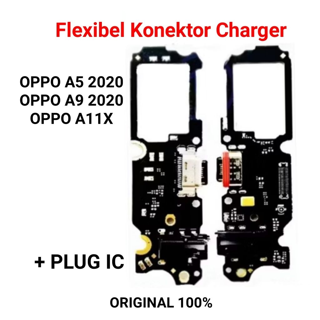 Flexibel Konektor charger Oppo A5 2020 / A9 2020 Plus IC Papan Cas Charger Board Konektor charger Op