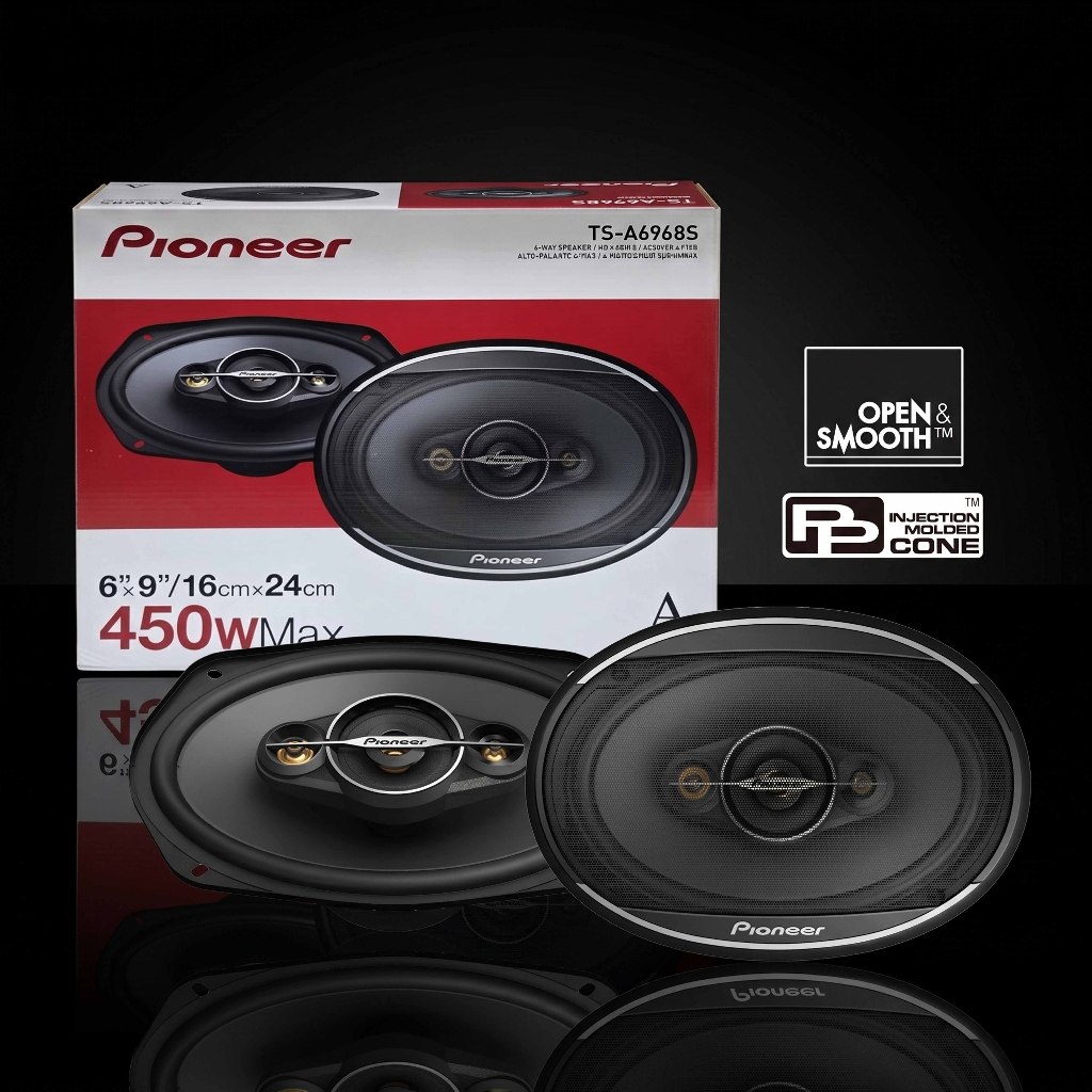 Speaker Mobil Coaxial Pioneer TS-A6968S Oval 6x9 Inch 4-Way 450W A-Series Original