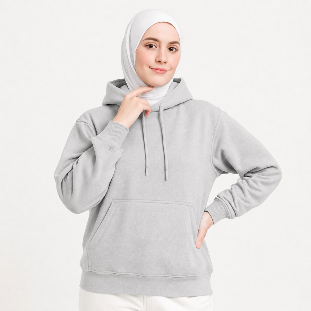 Sweater Hoodie Wanita Polos Kekinian Korean Style Kece Switer cewek Hoody Cowok Hudi Pria Terbaru Ok