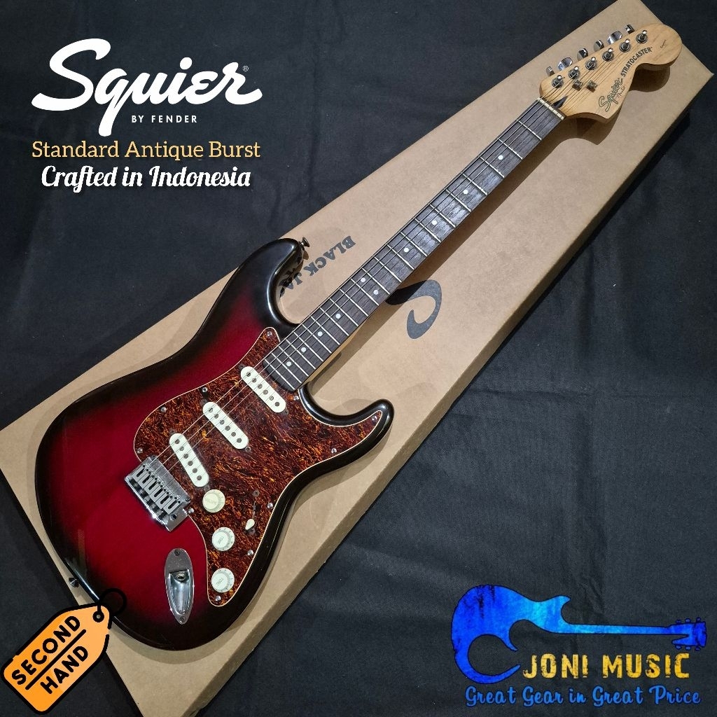 Gitar Squier Standard Stratocaster Laurel FB Antique Burst