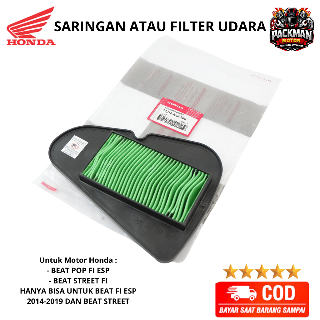 filter udara beat fi esp K44 ori Packman motor