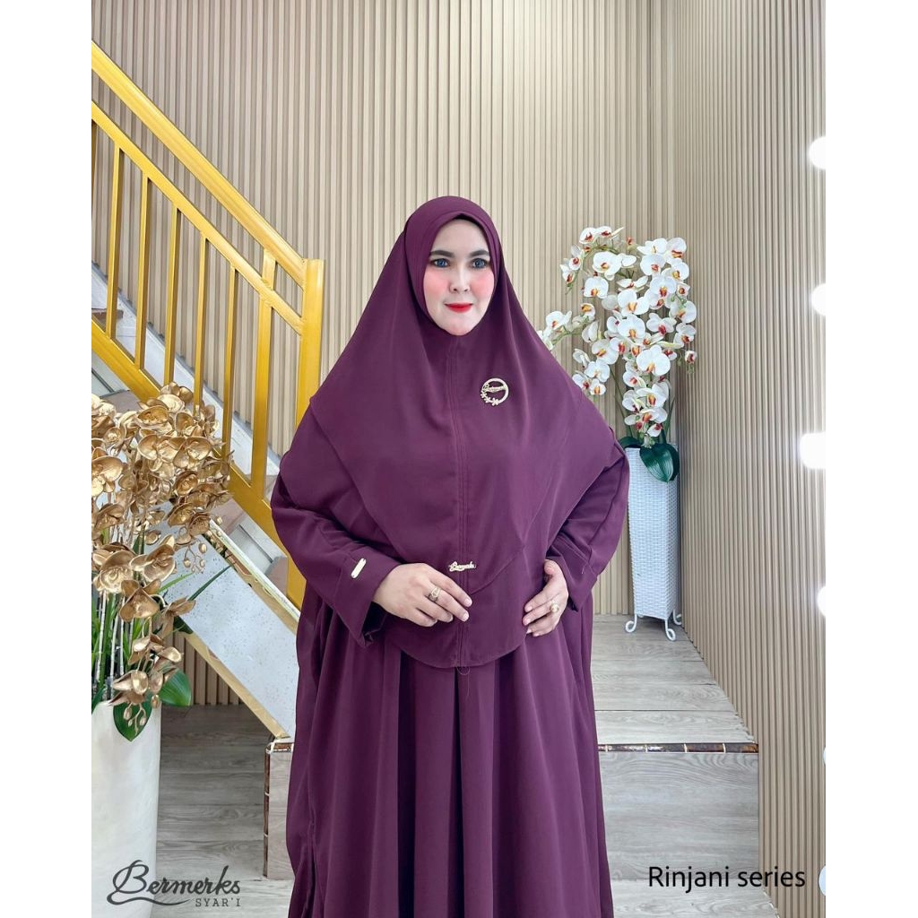 NEW  GAMIS RINJANI ONE SET 3 IN 1 BAHAN FULL CERUTY ARMANY BABYDOLL ORI BY BERMERKS