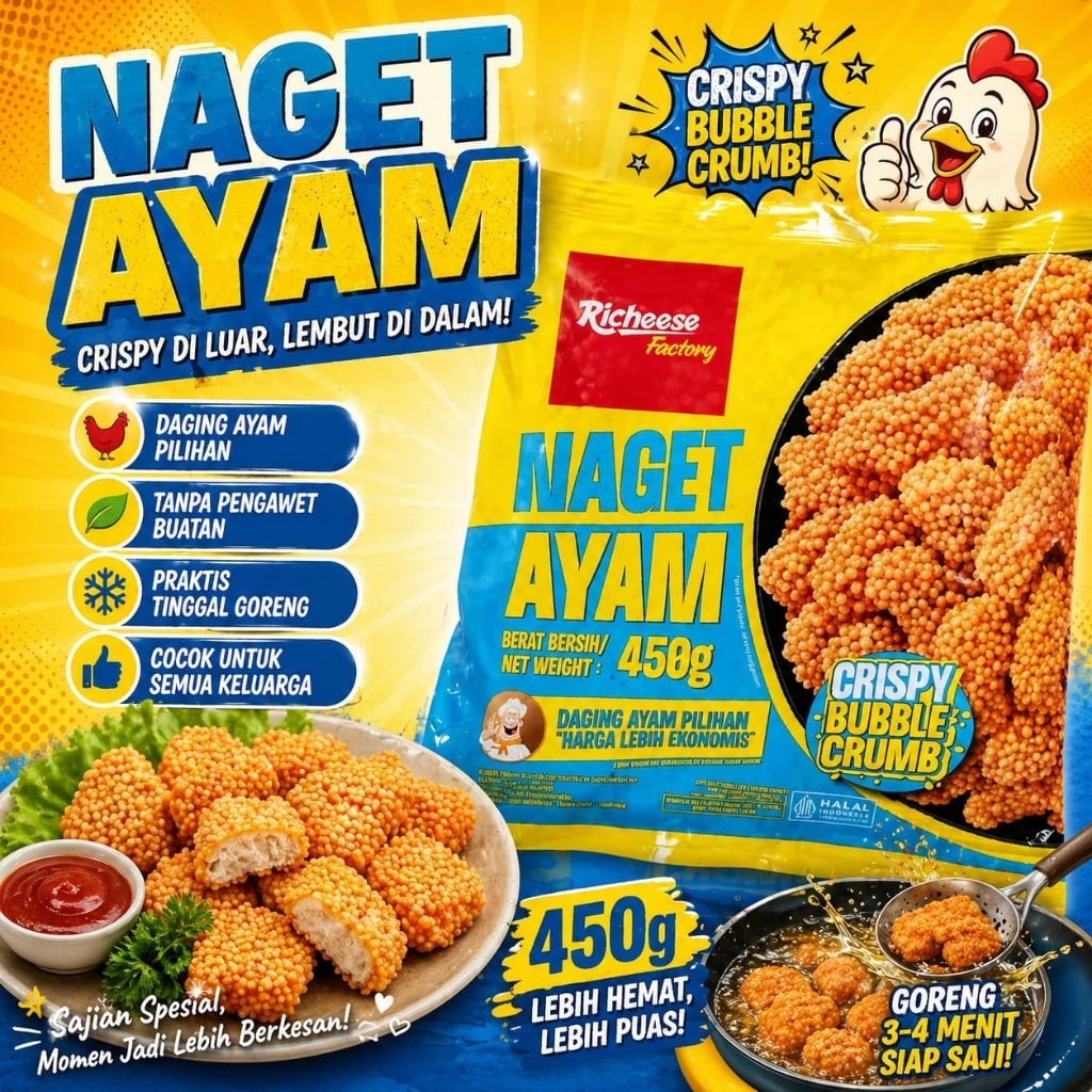 Nugget Ayam Richeese Bubble Crispy
