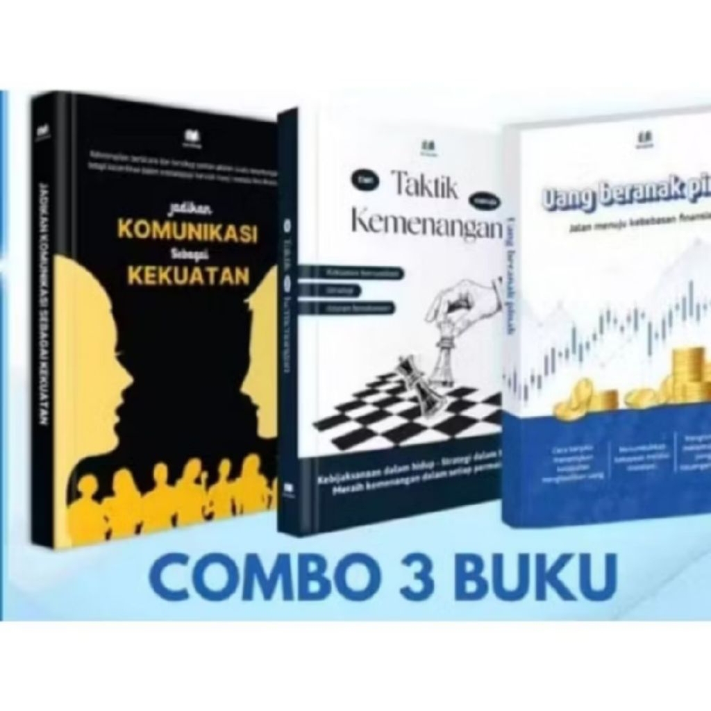 lll paket buku uang melahirkan uang, taktik kemenangan,komunikasi sebagai kekuatan