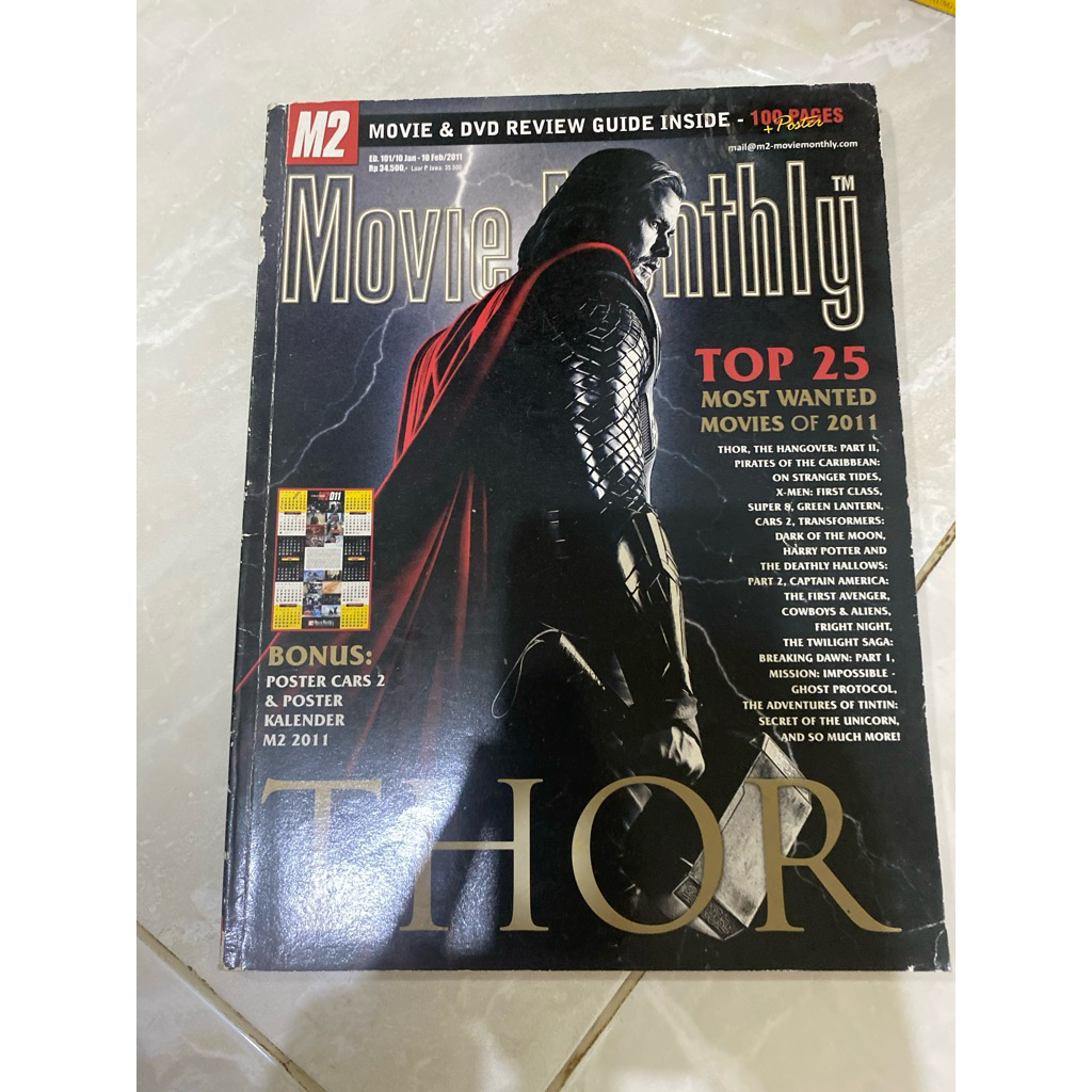 Majalah Movie Monthly Edisi 101 2011 thor