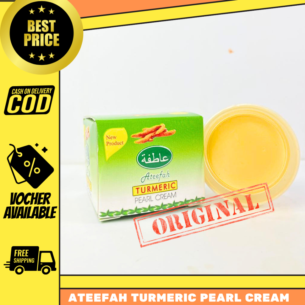 Ateefah Turmeric Pearl Cream Day & Night Cream | BPOM