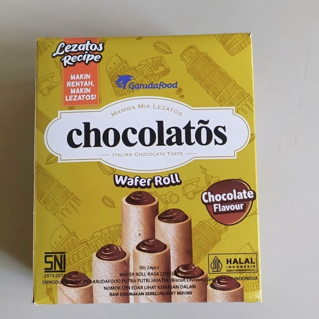 WAFER CHOCOLATOS MINI ISI 24 BUNGKUS