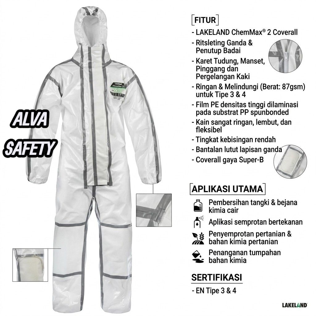 LAKELAND ChemMax 2 Chemical Protective Coverall