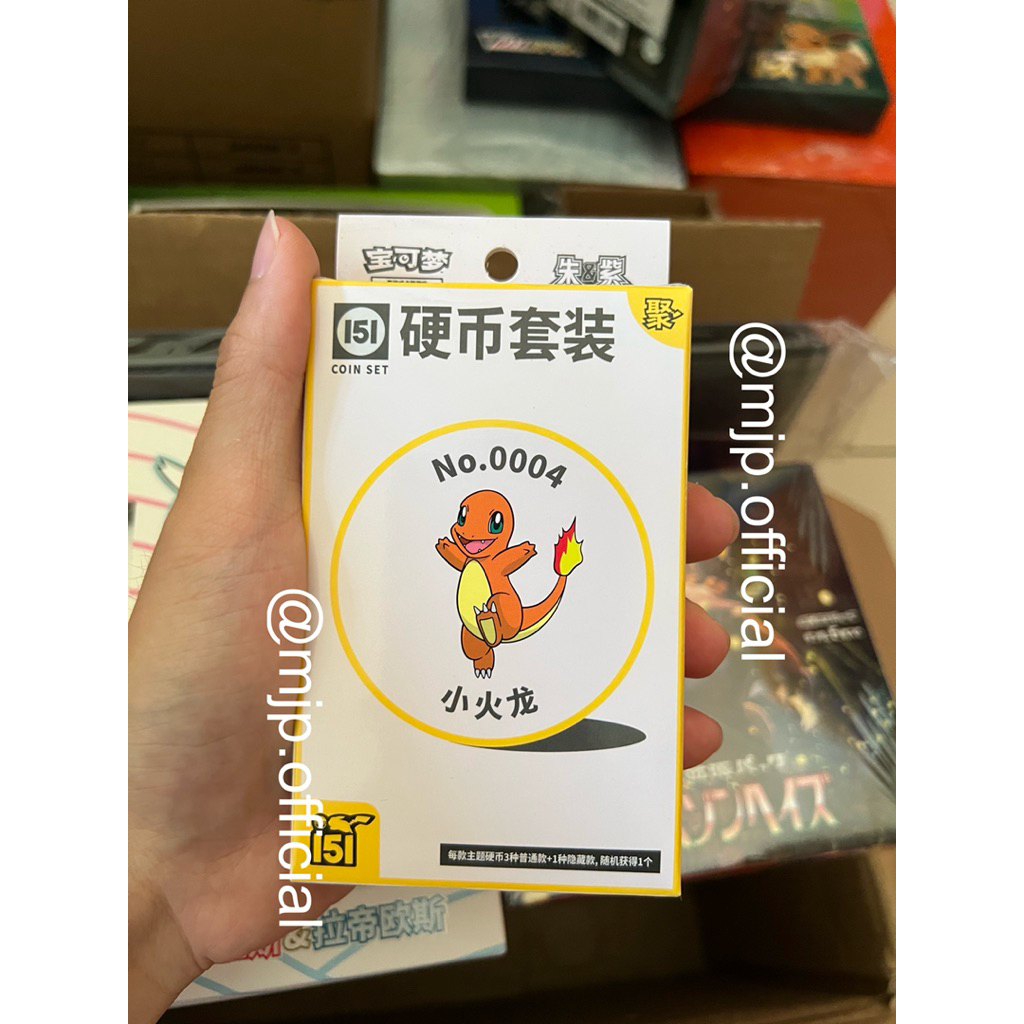 Pokemon 151 Vol 4 Box Coin Gambar Charmander TCG AR Pikachu