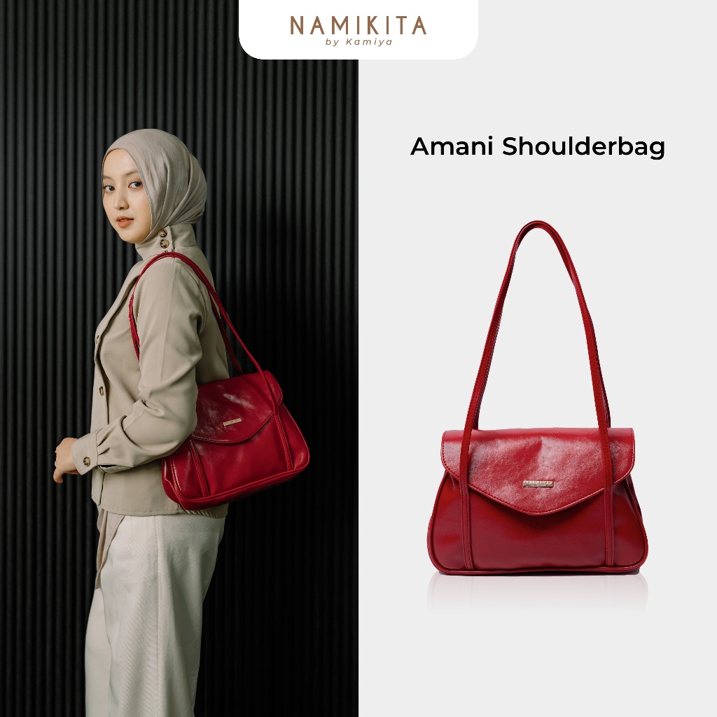 (Namikita) Amani Shoulder Bag -  Free Goodie Bag Tas Bahu Wanita Fashion Wanita Namikita