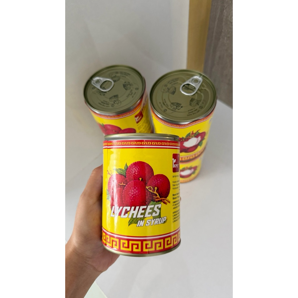 lychee leci kaleng in syrup ikps