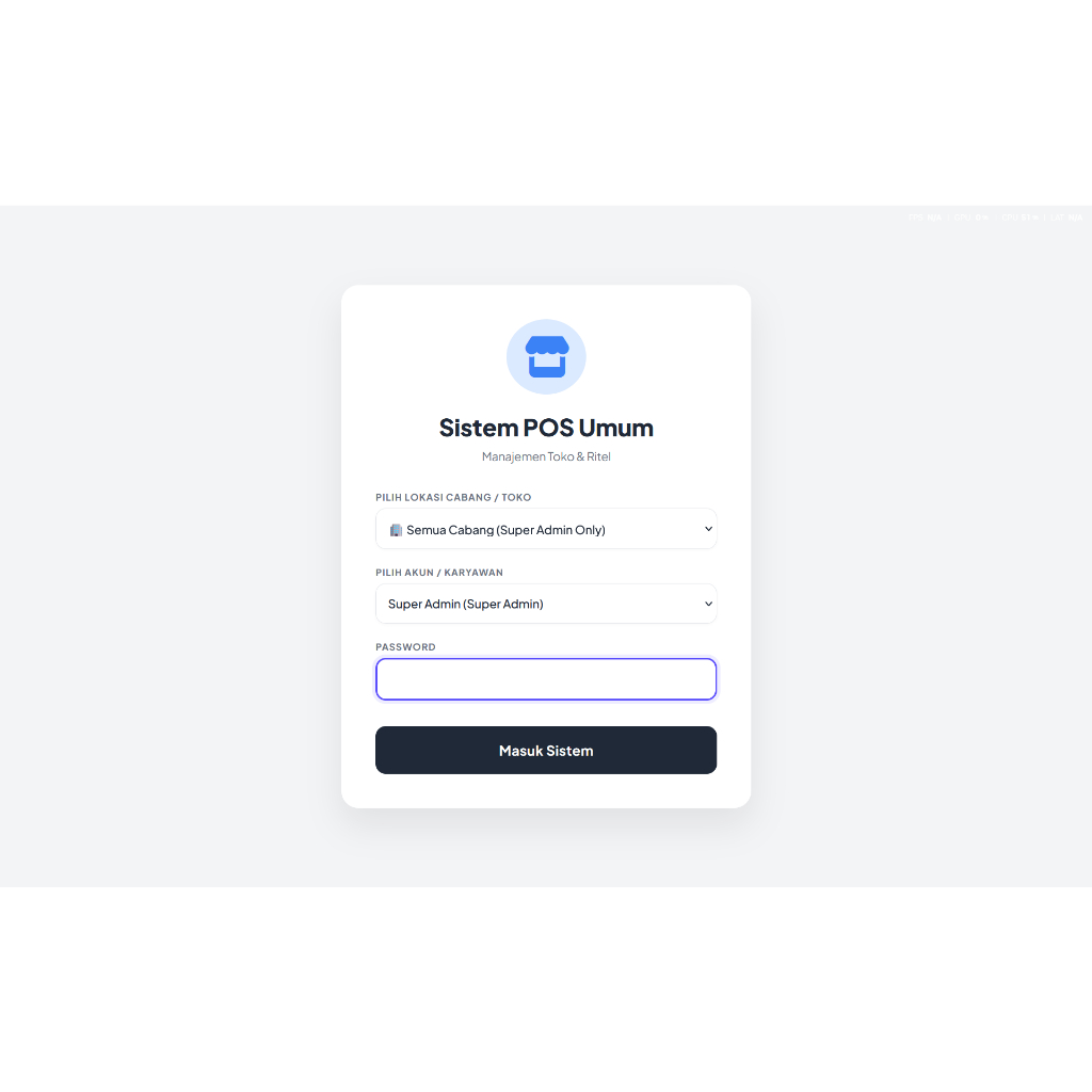 POS Kasir MULTI CABANG Google Apps Script, Database Google Sheets + Google Drive