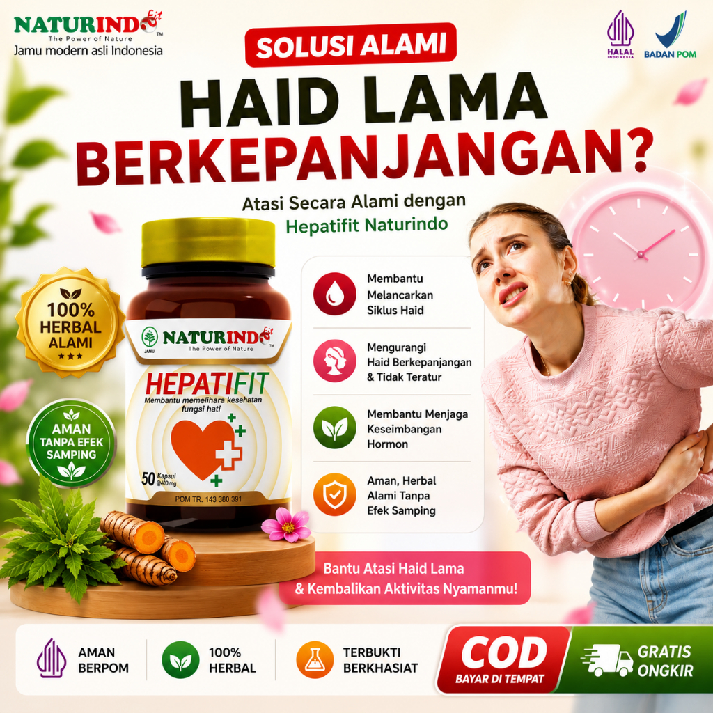 Obat Haid Lama Berkepanjangan Menstruasi Haid Tidak Berhenti Gangguan Hormon Herbal Hepatifit