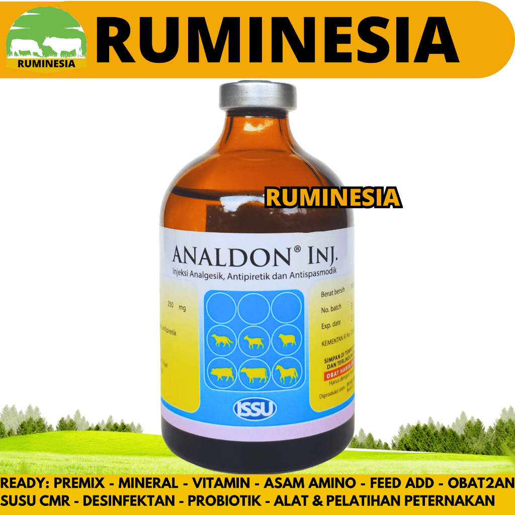 PROMO ANALDON 100 ML ISSU - Obat Hewan Pereda Sakit Demam Analgesik Antipiretik Ternak Sapi Kambing