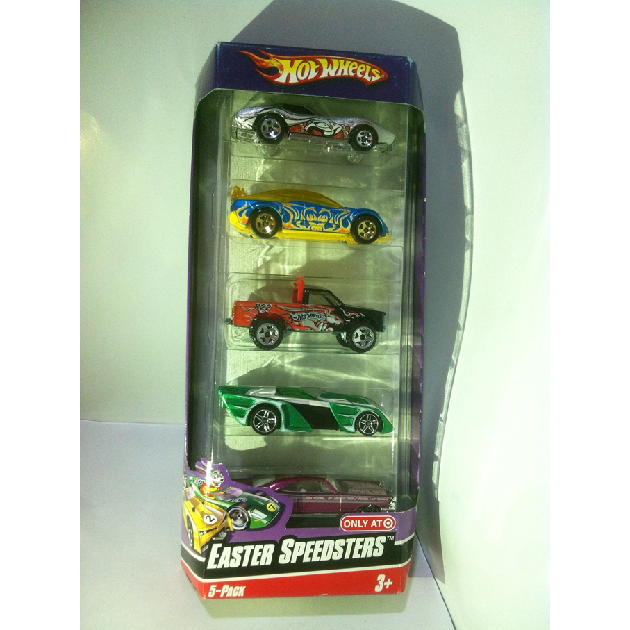 Hot Wheels Gift Pack. 2008 Easter Speedsters TARGET 5-Pack - J7099. Corvette Stingray 1976-Pontiac R