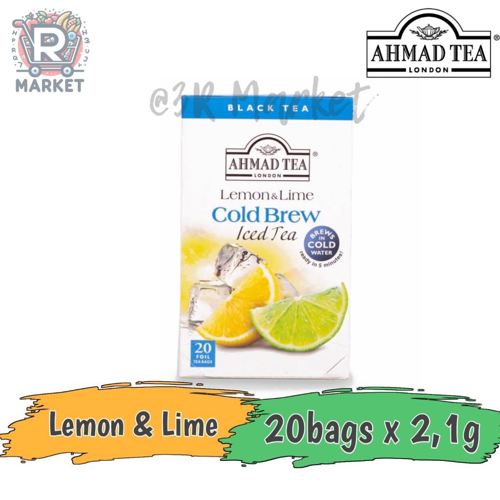 Ahmad Tea London Cold Brew Rasa Lemon & Lime Iced Tea / Black Tea Ahmad Tea
