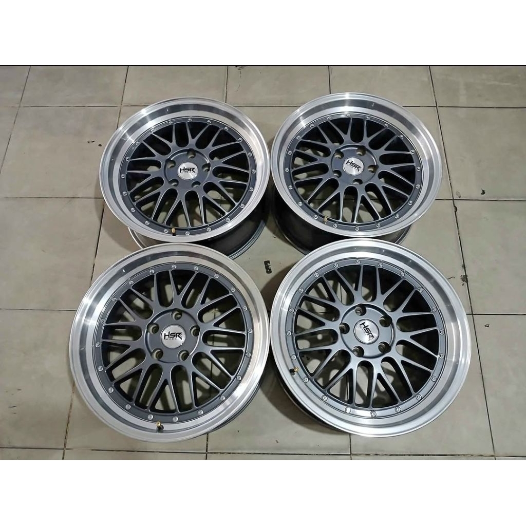 Velg Racing Bbs Lm ring 18 lebar 8 pcd 5x114 et 40 grey polis