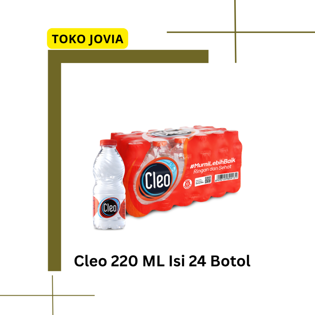Cleo Botol Kecil 220 ML Isi 24 Botol